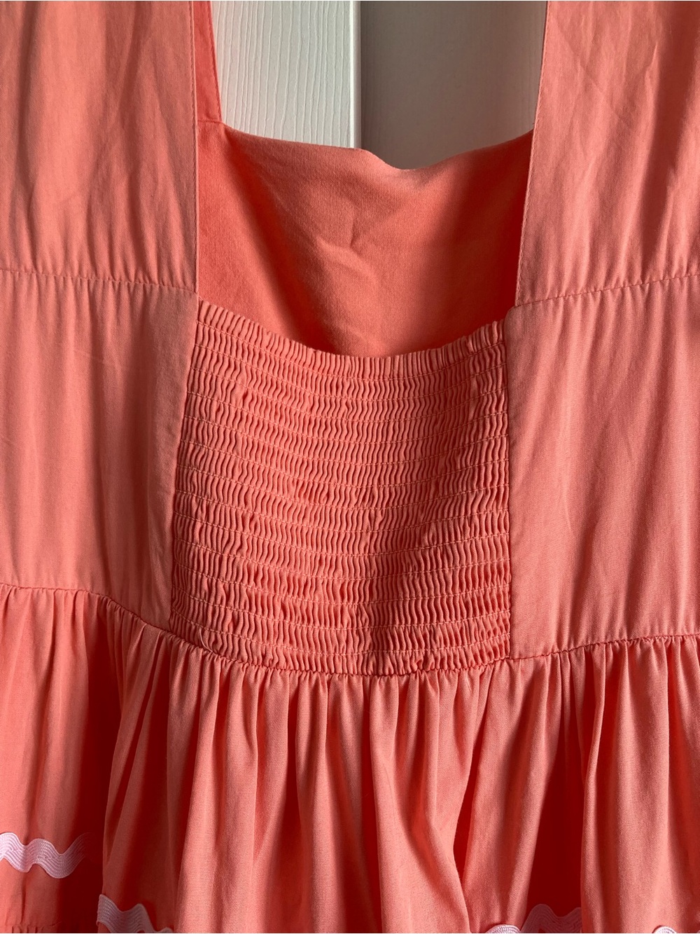 Anthropologie The Helena Square-Neck Tiered & Ribboned Midi Dress - Picture 7 of 17